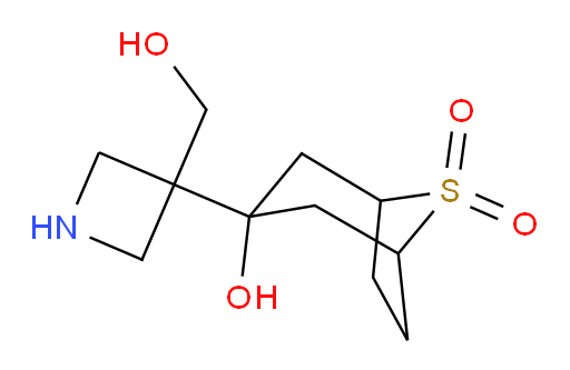 3-hydroxy-3-[3-(hydroxymethyl)azetidin-3-yl]-8lambda6-thiabicyclo[3.2.1]octane-8,8-dione