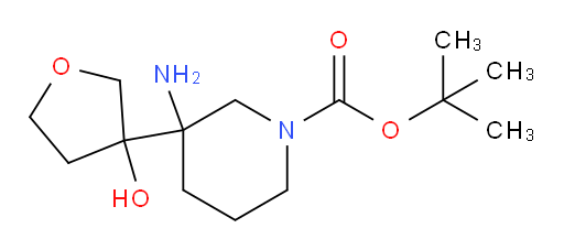 tert-butyl 3-amino-3-(3-hydroxyoxolan-3-yl)piperidine-1-carboxylate