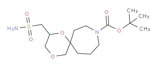 tert-butyl 2-(sulfamoylmethyl)-1,4-dioxa-9-azaspiro[5.6]dodecane-9-carboxylate