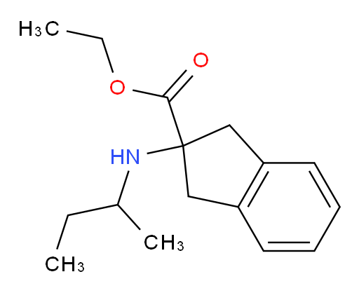 ethyl 2-[(butan-2-yl)amino]-2,3-dihydro-1H-indene-2-carboxylate