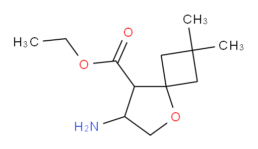 ethyl 7-amino-2,2-dimethyl-5-oxaspiro[3.4]octane-8-carboxylate