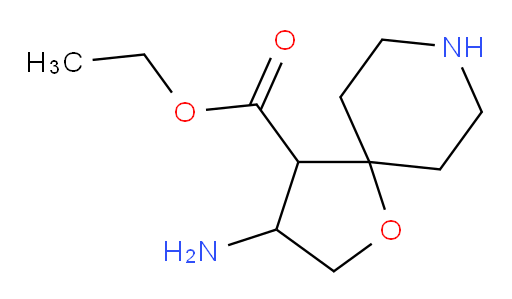 ethyl 3-amino-1-oxa-8-azaspiro[4.5]decane-4-carboxylate