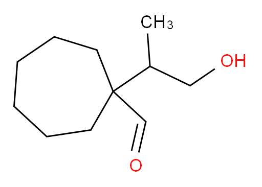1-(1-hydroxypropan-2-yl)cycloheptane-1-carbaldehyde