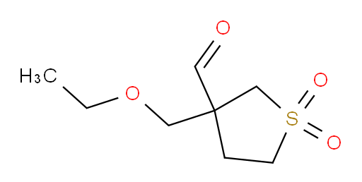 3-(ethoxymethyl)-1,1-dioxo-1lambda6-thiolane-3-carbaldehyde
