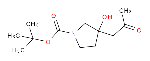 tert-butyl 3-hydroxy-3-(2-oxopropyl)pyrrolidine-1-carboxylate