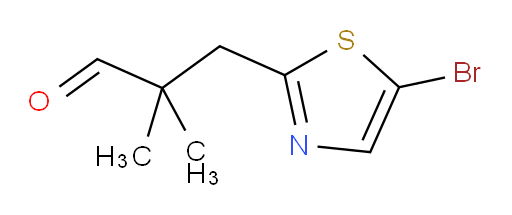 3-(5-bromo-1,3-thiazol-2-yl)-2,2-dimethylpropanal