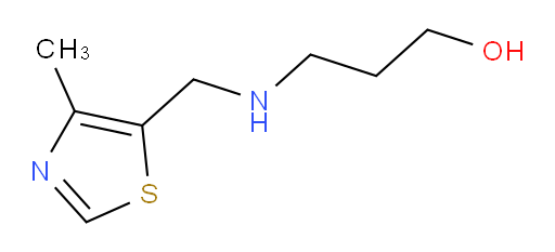3-{[(4-methyl-1,3-thiazol-5-yl)methyl]amino}propan-1-ol