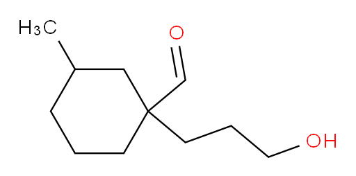 1-(3-hydroxypropyl)-3-methylcyclohexane-1-carbaldehyde