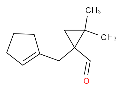 1-[(cyclopent-1-en-1-yl)methyl]-2,2-dimethylcyclopropane-1-carbaldehyde