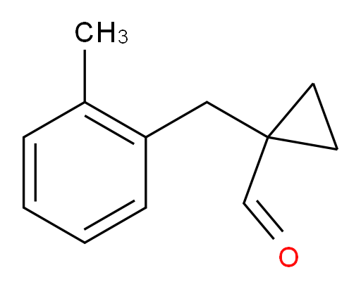 1-[(2-methylphenyl)methyl]cyclopropane-1-carbaldehyde