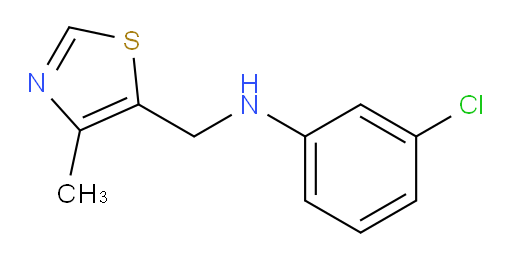 3-chloro-N-[(4-methyl-1,3-thiazol-5-yl)methyl]aniline