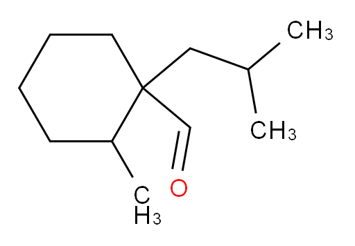 2-methyl-1-(2-methylpropyl)cyclohexane-1-carbaldehyde