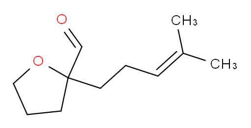 2-(4-methylpent-3-en-1-yl)oxolane-2-carbaldehyde