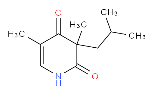 3,5-dimethyl-3-(2-methylpropyl)-1,2,3,4-tetrahydropyridine-2,4-dione