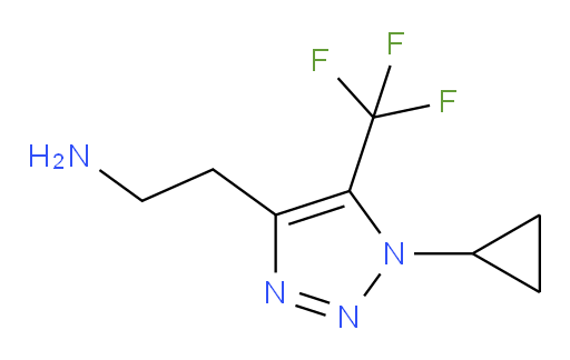 2-[1-cyclopropyl-5-(trifluoromethyl)-1H-1,2,3-triazol-4-yl]ethan-1-amine