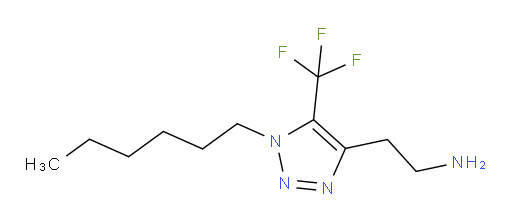 2-[1-hexyl-5-(trifluoromethyl)-1H-1,2,3-triazol-4-yl]ethan-1-amine