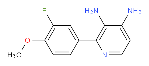 2-(3-fluoro-4-methoxyphenyl)pyridine-3,4-diamine