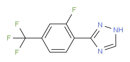3-[2-fluoro-4-(trifluoromethyl)phenyl]-1H-1,2,4-triazole