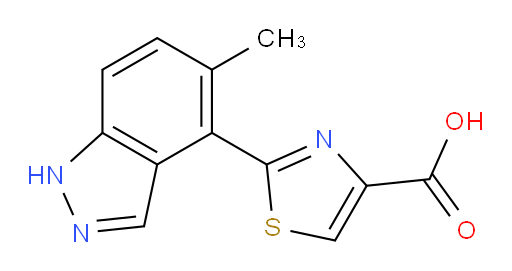 2-(5-methyl-1H-indazol-4-yl)-1,3-thiazole-4-carboxylic acid