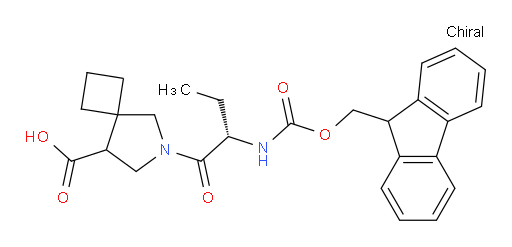 6-[(2S)-2-({[(9H-fluoren-9-yl)methoxy]carbonyl}amino)butanoyl]-6-azaspiro[3.4]octane-8-carboxylic acid