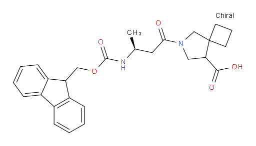 6-[(3S)-3-({[(9H-fluoren-9-yl)methoxy]carbonyl}amino)butanoyl]-6-azaspiro[3.4]octane-8-carboxylic acid