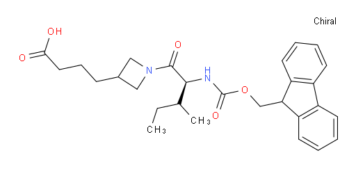 4-{1-[(2S)-2-({[(9H-fluoren-9-yl)methoxy]carbonyl}amino)-3-methylpentanoyl]azetidin-3-yl}butanoic acid