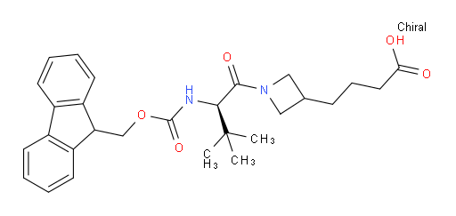 4-{1-[(2R)-2-({[(9H-fluoren-9-yl)methoxy]carbonyl}amino)-3,3-dimethylbutanoyl]azetidin-3-yl}butanoic acid