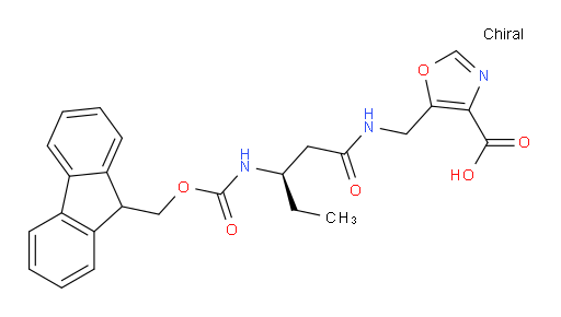 5-{[(3R)-3-({[(9H-fluoren-9-yl)methoxy]carbonyl}amino)pentanamido]methyl}-1,3-oxazole-4-carboxylic acid