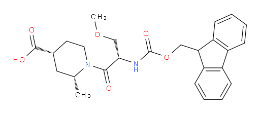 (2RS,4RS)-1-[(2S)-2-({[(9H-fluoren-9-yl)methoxy]carbonyl}amino)-3-methoxypropanoyl]-2-methylpiperidine-4-carboxylic acid