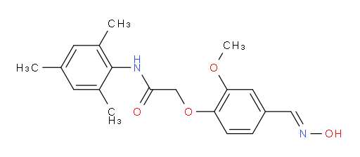 2-{4-[(hydroxyimino)methyl]-2-methoxyphenoxy}-N-(2,4,6-trimethylphenyl)acetamide
