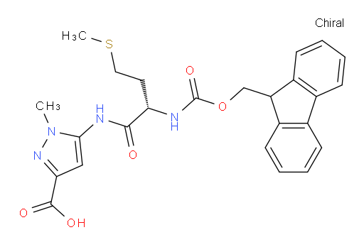 5-[(2S)-2-({[(9H-fluoren-9-yl)methoxy]carbonyl}amino)-4-(methylsulfanyl)butanamido]-1-methyl-1H-pyrazole-3-carboxylic acid