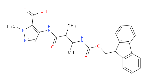 4-[3-({[(9H-fluoren-9-yl)methoxy]carbonyl}amino)-2-methylbutanamido]-1-methyl-1H-pyrazole-5-carboxylic acid