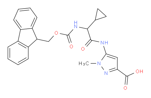5-[2-cyclopropyl-2-({[(9H-fluoren-9-yl)methoxy]carbonyl}amino)acetamido]-1-methyl-1H-pyrazole-3-carboxylic acid