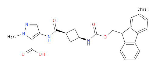 1-methyl-4-[(1s,3s)-3-({[(9H-fluoren-9-yl)methoxy]carbonyl}amino)cyclobutaneamido]-1H-pyrazole-5-carboxylic acid