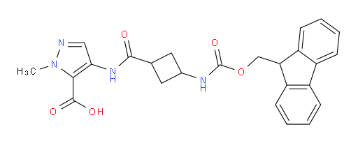 4-[3-({[(9H-fluoren-9-yl)methoxy]carbonyl}amino)cyclobutaneamido]-1-methyl-1H-pyrazole-5-carboxylic acid