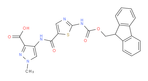 4-[2-({[(9H-fluoren-9-yl)methoxy]carbonyl}amino)-1,3-thiazole-5-amido]-1-methyl-1H-pyrazole-3-carboxylic acid
