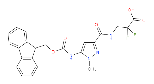 3-{[5-({[(9H-fluoren-9-yl)methoxy]carbonyl}amino)-1-methyl-1H-pyrazol-3-yl]formamido}-2,2-difluoropropanoic acid