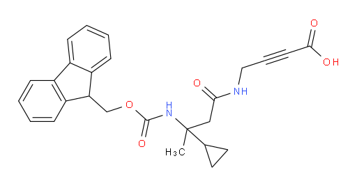 4-[3-cyclopropyl-3-({[(9H-fluoren-9-yl)methoxy]carbonyl}amino)butanamido]but-2-ynoic acid