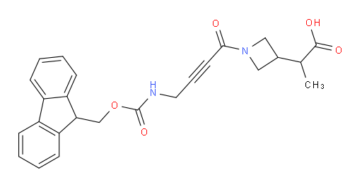 2-{1-[4-({[(9H-fluoren-9-yl)methoxy]carbonyl}amino)but-2-ynoyl]azetidin-3-yl}propanoic acid