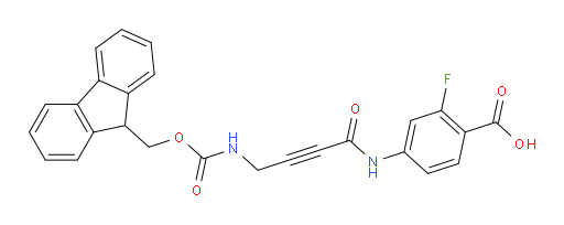 4-[4-({[(9H-fluoren-9-yl)methoxy]carbonyl}amino)but-2-ynamido]-2-fluorobenzoic acid