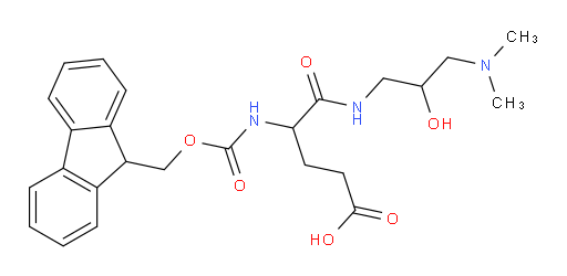 4-{[3-(dimethylamino)-2-hydroxypropyl]carbamoyl}-4-({[(9H-fluoren-9-yl)methoxy]carbonyl}amino)butanoic acid