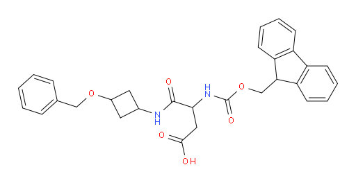 3-{[3-(benzyloxy)cyclobutyl]carbamoyl}-3-({[(9H-fluoren-9-yl)methoxy]carbonyl}amino)propanoic acid