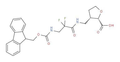 rac-(2R,3R)-3-{[3-({[(9H-fluoren-9-yl)methoxy]carbonyl}amino)-2,2-difluoropropanamido]methyl}oxolane-2-carboxylic acid