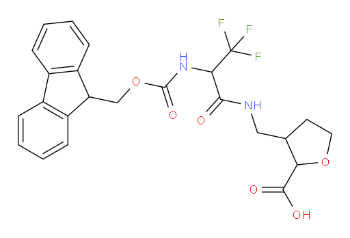 3-{[2-({[(9H-fluoren-9-yl)methoxy]carbonyl}amino)-3,3,3-trifluoropropanamido]methyl}oxolane-2-carboxylic acid