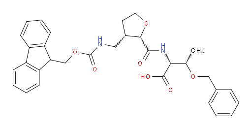 (2R,3S)-3-(benzyloxy)-2-{[(2RS,3RS)-3-[({[(9H-fluoren-9-yl)methoxy]carbonyl}amino)methyl]oxolan-2-yl]formamido}butanoic acid
