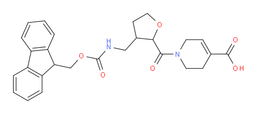 1-{3-[({[(9H-fluoren-9-yl)methoxy]carbonyl}amino)methyl]oxolane-2-carbonyl}-1,2,3,6-tetrahydropyridine-4-carboxylic acid