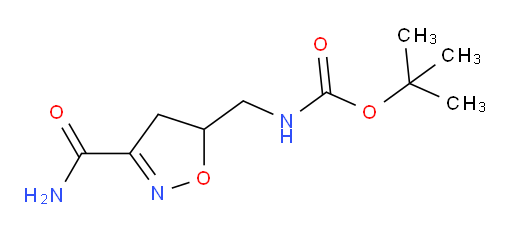 tert-butyl N-[(3-carbamoyl-4,5-dihydro-1,2-oxazol-5-yl)methyl]carbamate