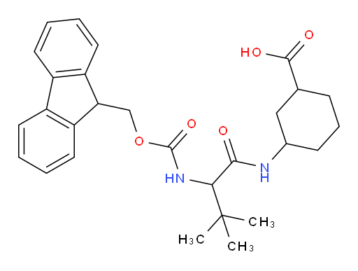 3-[2-({[(9H-fluoren-9-yl)methoxy]carbonyl}amino)-3,3-dimethylbutanamido]cyclohexane-1-carboxylic acid