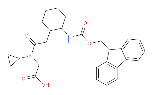 2-{N-cyclopropyl-2-[2-({[(9H-fluoren-9-yl)methoxy]carbonyl}amino)cyclohexyl]acetamido}acetic acid