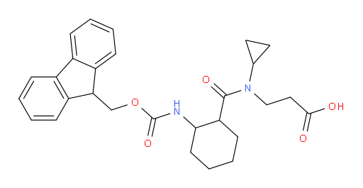 3-{N-cyclopropyl-1-[2-({[(9H-fluoren-9-yl)methoxy]carbonyl}amino)cyclohexyl]formamido}propanoic acid